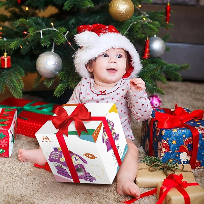 Marstone Toddler Toys for 1 Year Old Girl Gifts: Kids, 8 in 1 Multi-Functional Learning Baby Musical House for Birthday Gifts, Educational Baby Girl Toys 6-12, 12-18 Months