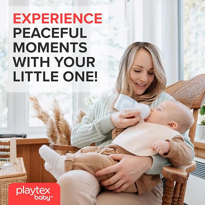 Playtex Baby Nurser Pre-Sterilized Disposable Drop-Ins Baby Bottle Liners, 4 Oz (100 Count), Anti-Colic, Gas Reduction, Easy to Clean, Closer to Breastfeeding, Perfect for Travel and On the Go